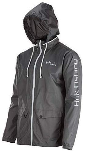 Huk Men's Breaker Full Zip Fishing Jacket With Hood 