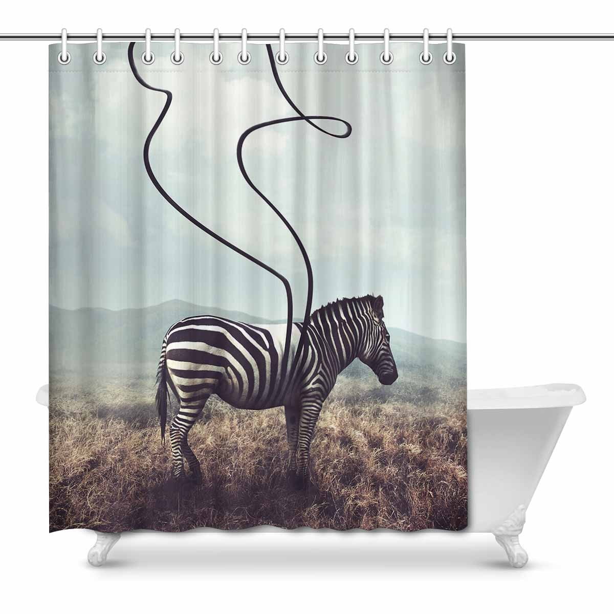 MKHERT Surreal Zebra and Its Black Stripes Cool Animal House Decor