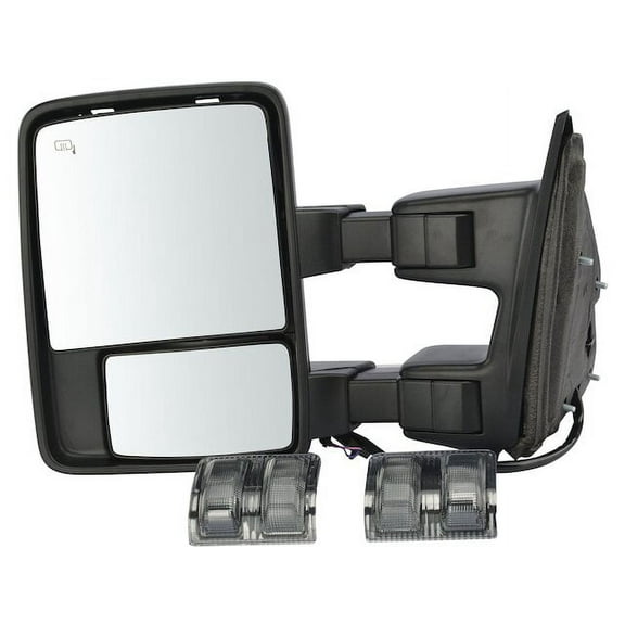 Left Mirror - Compatible with 2008 - 2016 Ford F-350 Super Duty 2009 2010 2011 2012 2013 2014 2015
