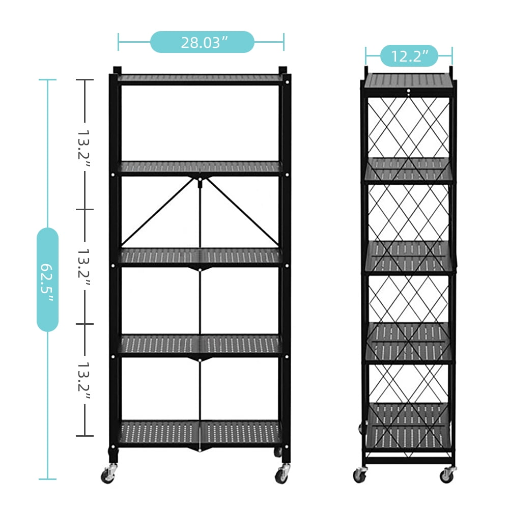Buy COOKCOK 5Tier Storage Shelving Unit,Heavy Duty Metal Shelf 28