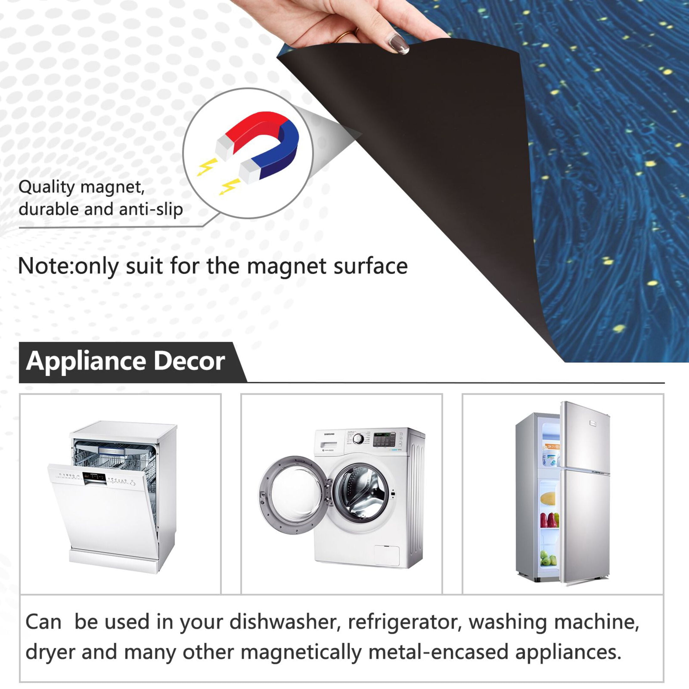 Dishwasher Sticker Magnetic Dishwasher Sticker Magnetic Decorative Sticker Refrigerator Sticker Dishwasher Decorative Stickers The Blue Sea