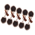 thumbnail image 1 of Botón de palanca de cuerno de cuero de PU de color caqui de 6 pares adecuado para ropa Chaqueta Duffe Embellishmnets Macarena Cierre de palanca de cuerno, 1 of 7