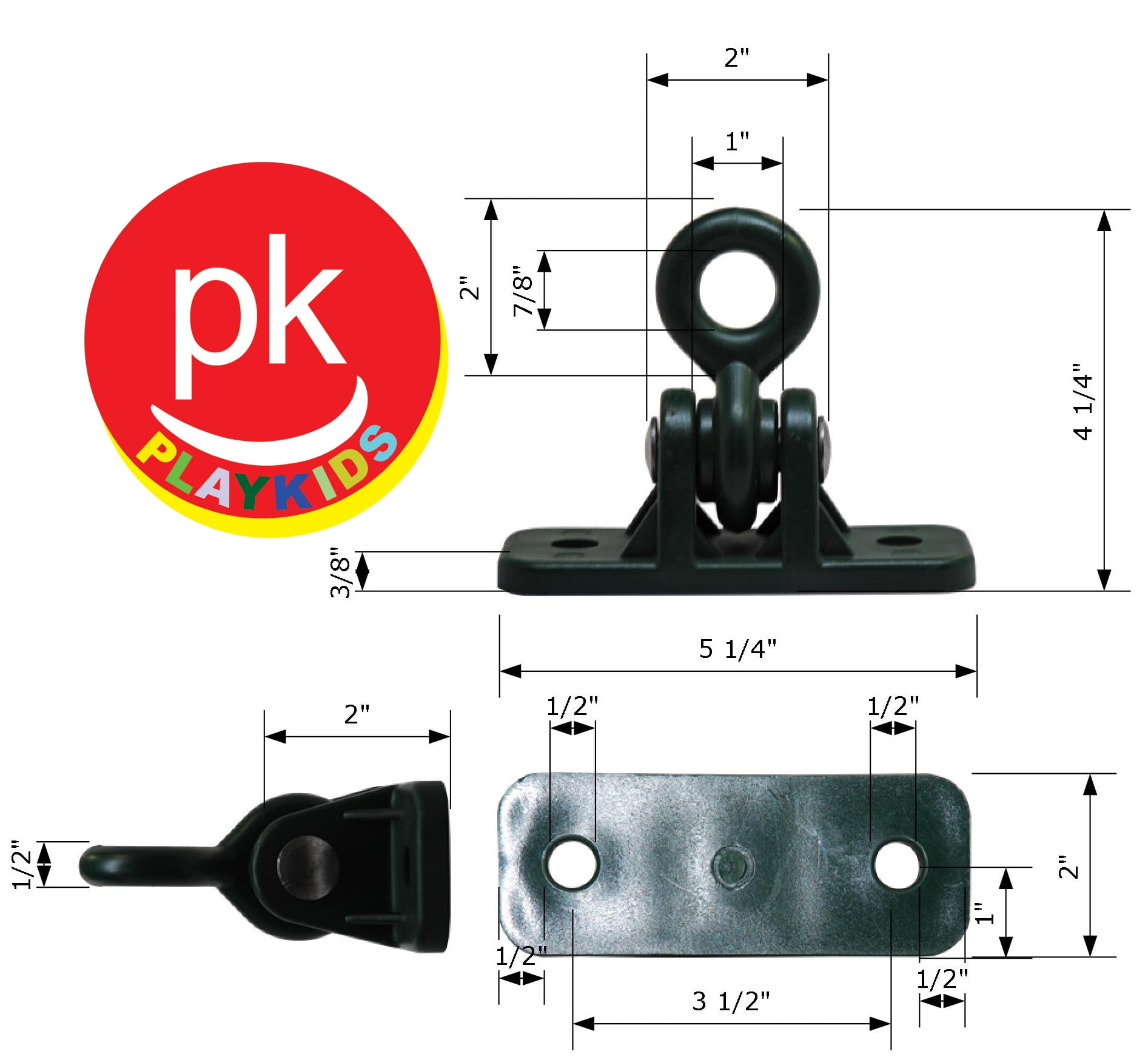 Playkids Swing Set Hangers for Swing Residential Grade Hardware for