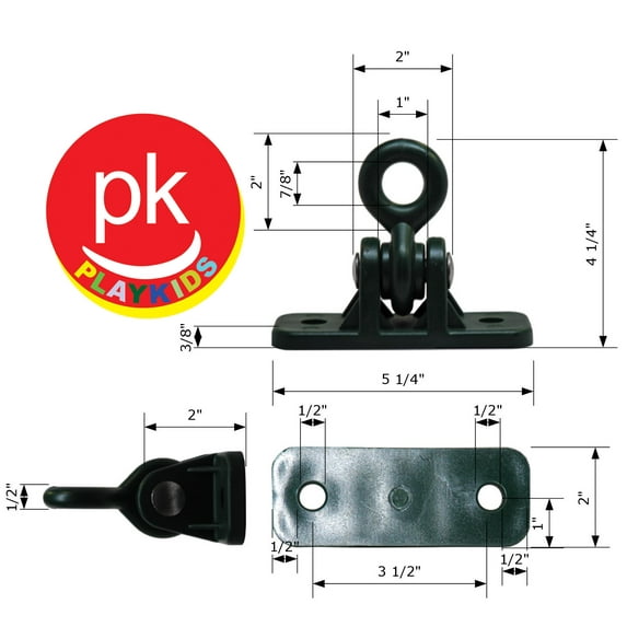 Playkids Swing Set Hangers for Swing – Residential Grade Hardware for Swing Set Playground