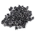 thumbnail image 2 of Interrupteur Tactile, 100 Pcs Interrupteur Tactile Momentané à Bouton-Poussoir Interrupteur Tactile à Bouton-Poussoir Utilisation Pratique, 2 of 14