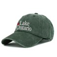 thumbnail image 6 of Lake Ontario Baseball Hat Unisex Adjustable Dad Cap Classic Embroidered Lettering Cotton Sun Hat Great Lakes Casual Outdoor Headwear, 6 of 6