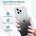 thumbnail image 4 of Compatible with iPhone 13 Pro Max 2022 6.7'' Cute Transparent Shockproof Phone Case, Cute Luxury Curly Wavy Border Soft for Girls Women Phone Case (Gradient Black), 4 of 6