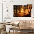thumbnail image 5 of Elephant Stock Morning Forest Path Wall Art - Horizontal Canvas Wall Art - Living Room Wall Decor - Floral And Botanical Canvas - Orange And Brown Decor - 45" x 30", 5 of 8