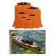 thumbnail image 1 of Bolsa seca flotante impermeable de 6 piezas para kayak, rafting, natación, playa, pesca, proceso de de pegamento de línea completa, diseño de naranja Macarena Bolsas secas impermeables, 1 of 8