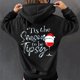 thumbnail image 2 of Sudaderas sueltas de Navidad para mujer Sudaderas con capucha con cordón Camisas con gráficos en la espalda Jersey informal Tops de manga larga con bolsillo con mangas caídas en los hombros Pompotops gfhjh13805, 2 of 8