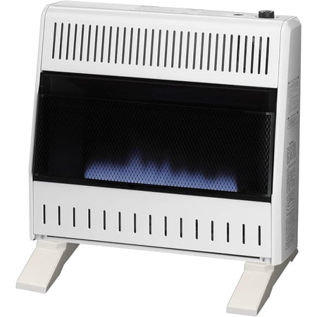 Procom Heating Natural Gas Vent Less Blue Flame Heater with Base Feet- 30,000BTU T-Stat Control, Model-MN300TBA-B