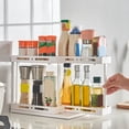 thumbnail image 2 of SHISUYAN Kitchen Countertop Seasoning Rack Pull out Organizer 2-tier Seasoning Bottle Organizer, 2 of 9