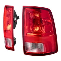 KFFKFF Tail Light Assembly Compatible with 2009-2018 Dodge Ram 1500 2500 3500, 2019-2020 Dodge Ram 1500 Classic, Halogen Version Left & Right Rear Brake Lights with Halogen Bulbs, Set of 2