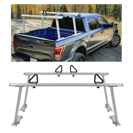 Kojem Truck Ladder Rack Universal Extendable Pick-Up Bed Cargo Rack 1,000 lbs Capacity