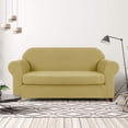 thumbnail image 2 of CHUN YI Housse de Canapé Extensible 2 Pcs à Carreaux avec Coussin, 2 of 6