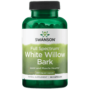 Swanson White Willow Bark 400 mg 90 Capsules