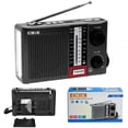 thumbnail image 1 of CMIK MK-938 AM/FM/SW/TV RECHARGEABLE BLUETOOTH RADIO WITH TARJETA/TF/MMC/UNIDAD FLASH USB - BLACK, 1 of 3