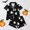 Black, variant on Women Halloween Pajama Set Short-Sleeve Button-Down Shirt and Shorts Sleepwear Spooky Pumpkin Ghost Graphic Loungewear Outfit for Fall Season Relaxing