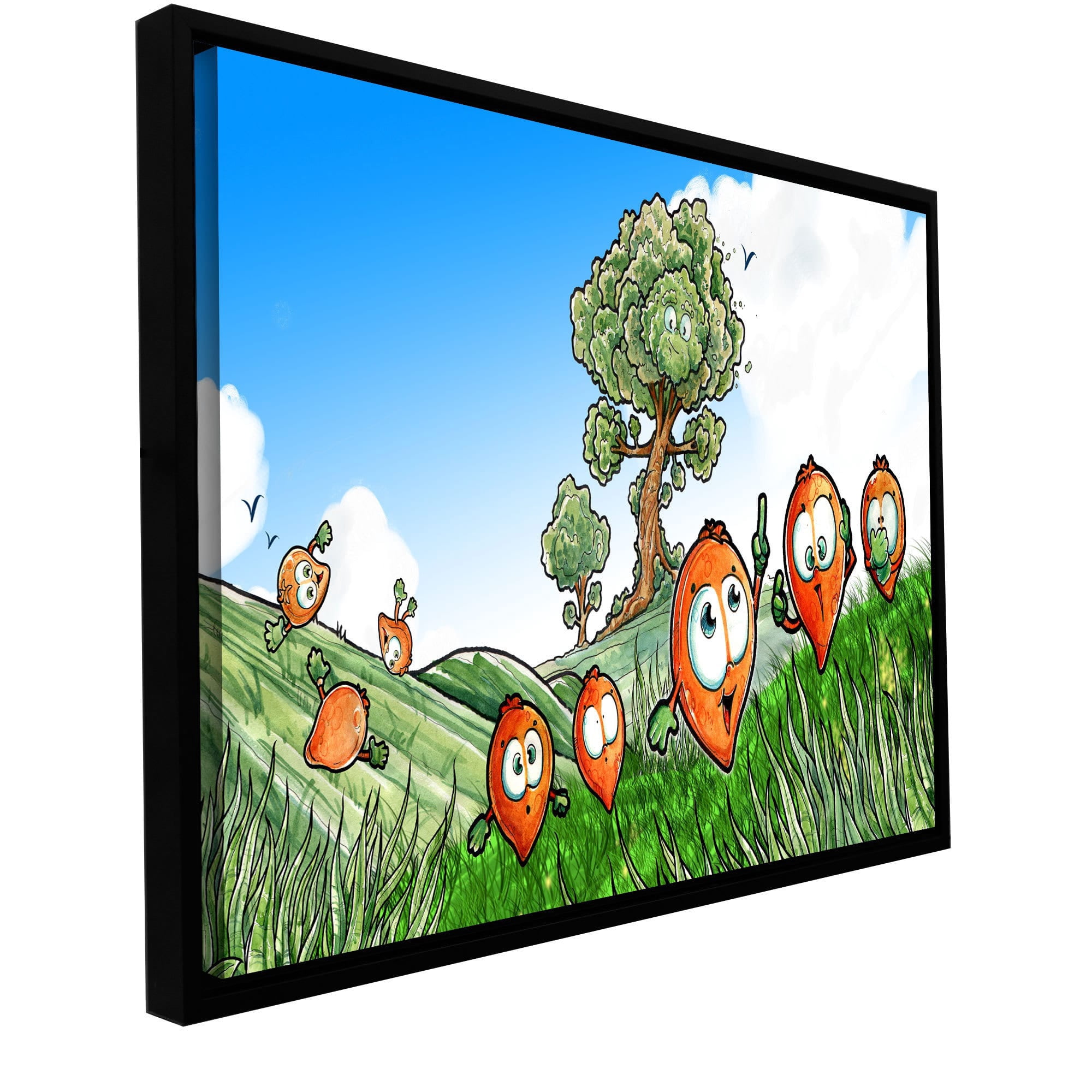Luis Peres "Seeds 1" Floater-Framed Gallery-Wrapped Canvas