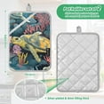 thumbnail image 3 of Green Sea Turtle in The Sea Oven Mitts Pot Holders 2 pcs Heat Resistant for Kitchen Baking Grilling, 3 of 7