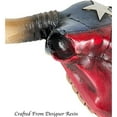 thumbnail image 5 of Urbalabs Rustic Texas Flag Longhorn Cow Skull and Horns Wall Sculpture Faux Taxidermy Animal Western Wall Mount Decor 16 Inches Wide Bull Statue Ranch Decoration Hand Painted, 5 of 7