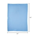 thumbnail image 2 of Parent's Choice Knit Baby Blanket, 100% Cotton, Soft & Cozy, Forever Blue, 30" x 40", 2 of 7