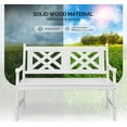 thumbnail image 6 of VINGLI Outdoor Bench Porch Bench, 47" Garden Bench Outdoor Wood Bench Patio Bench Entryway Bench for Yard Park, 800lb Capacity, 6 of 7