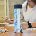 thumbnail image 3 of GROSCHE CHICAGO EXTRA LONG INFUSER - SOFT TOUCH - Tea and Fruit Infuser Water Bottle - Double Walled Vacuum Insulated Stainless Steel Flask | Hot & Cold Tea Infuser Bottle, Saturn, 3 of 5