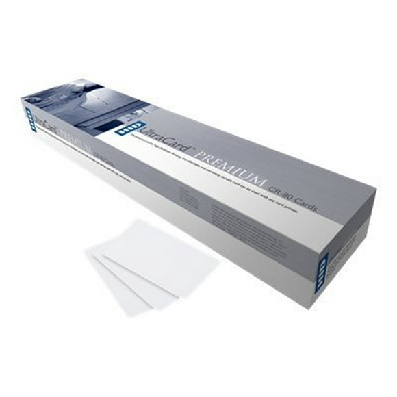 Fargo UltraCard Premium - Chlorure de Polyvinyle (pvc) - 30 mil - brillant - cr-80 Carte (3.37 Po x 2.13 Po) 500 Carte(s) - pour Fargo HDP5000