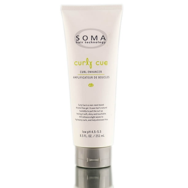 8 oz , Soma Curly Cue Enhancing Gel Hair Scalp, Pack of 3 w/ SLEEK Teasing  Comb