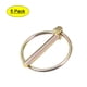 thumbnail image 1 of Kit de pasadores de seguridad con anillo 6mm x 45mm para remolque de barco, kayak, canoa, carrito 5Pcs, 1 of 5