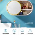 thumbnail image 1 of Wall-mounted Cosmetic Display Case Storage Box with Mirror Makeup Makeup Organizer Organizer for Bathroom, 1 of 1