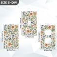 thumbnail image 7 of Yayeee Blank Wall Plate Cover 1-Gang 4.5"x2.7" Home Unused Decorative Outlet, Watercolor Wildflowers Pattern, 7 of 7