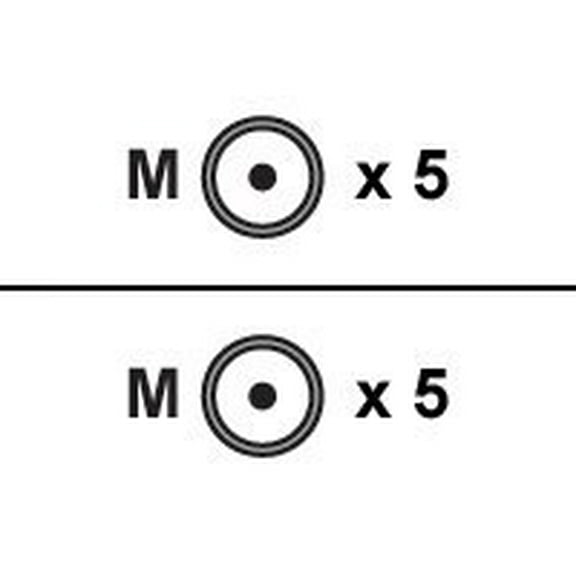 254-606IV STEREN CABLES 6FT 5-RCA IVRY COMP CBL