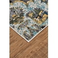 thumbnail image 2 of Omari Ombre Medallion Rug, Teal Blue/Green/Gold 8ft x 8ft Round, 2 of 5