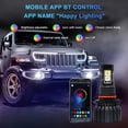 thumbnail image 4 of Mistaha RGB Bluetooth Controlled Car Fog Lights with IP68 Waterproof Rating, Aviation Aluminum Alloy Material, High Power Chips, and Wide Compatibility with iOS and Android Systems, 4 of 7