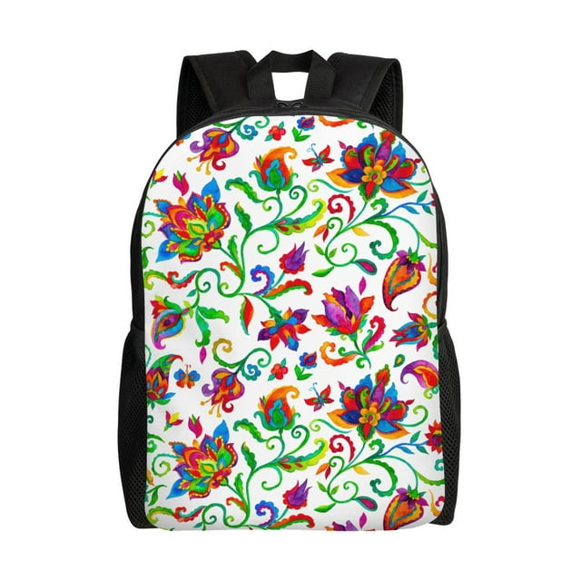 Fotbe Paisley Mochila de Viaje para Laptop, Mochila Ejecutiva Delgada y Resistente 15.6"