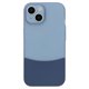 thumbnail image 3 of For iPhone 15 Case Dual Color Splicing Matte PC Phone Cover Precise Cutouts - Transparent Orange + O, 3 of 5