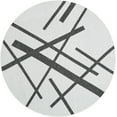 thumbnail image 2 of Unique Loom Outdoor Modern Collection Area Rug - Mikado (7' 10" Round Black and White), 2 of 6