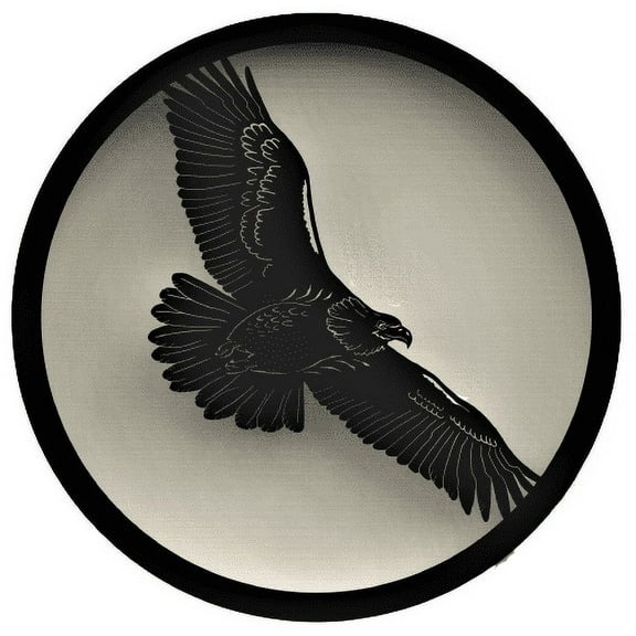 18" Round 1.75" Deep Flying Eagle Wall Décor