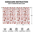 thumbnail image 2 of Nursery Curtains Boys Girls Kids Cute Red Strawberry Print Pattern Window Drapes for Living Bedroom Playroom Room Decor Rod Pocket 52x63 Inch 2 Panels, 2 of 2