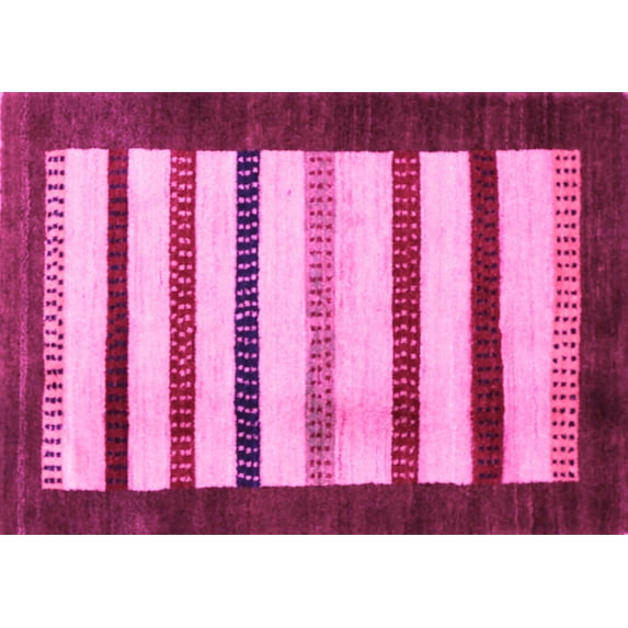 Ahgly Company Indoor Rectangle Persian Pink Traditional Area Rugs, 2' x 3'