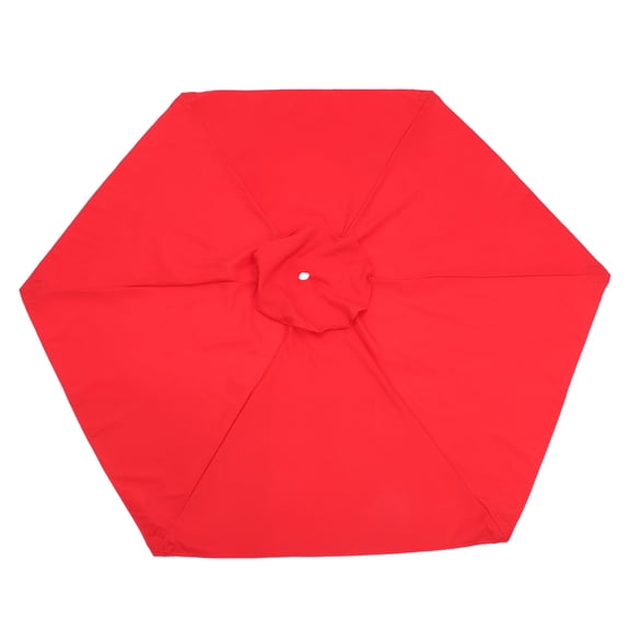 PAMINGONO Red Replacement Patio Umbrella Canopy Fabric, Easy to Install Outdoor Cover for Garden, Deck, Backyard Use