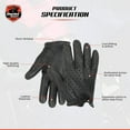 thumbnail image 5 of Daniel Smart Men’s Leather Gloves– Naked Goat Perforated Action Motorcycle Leather Gloves with Extra Air Flow and Short Wrist, 5 of 6