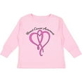 thumbnail image 3 of Inktastic Breast Cancer Awareness with Pink Ribbon Heart Boys or Girls Long Sleeve Toddler T-Shirt, 3 of 5