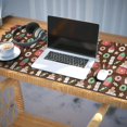 thumbnail image 3 of Long Mouse Pads for Desk,Brown Christmas Dessert Pattern Desk Mats on Top Of Desks, Desk Mouse Pad Extra Large with 3mm Non-Slip Base and Stitched Edge for Gaming,Office,Work,Home 35.4x15.7in, 3 of 5
