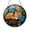 Acrylic 3.5 Inch, variant on Sleeping Orange Cat Stained Glass Suncatcher – Floral Decorative Window Art