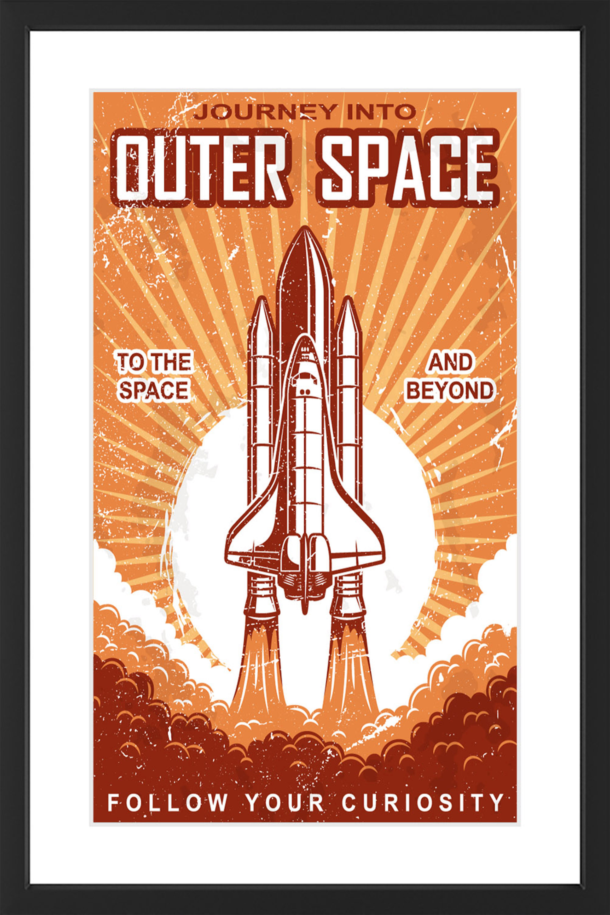 "Outer Space" Framed Painting Print