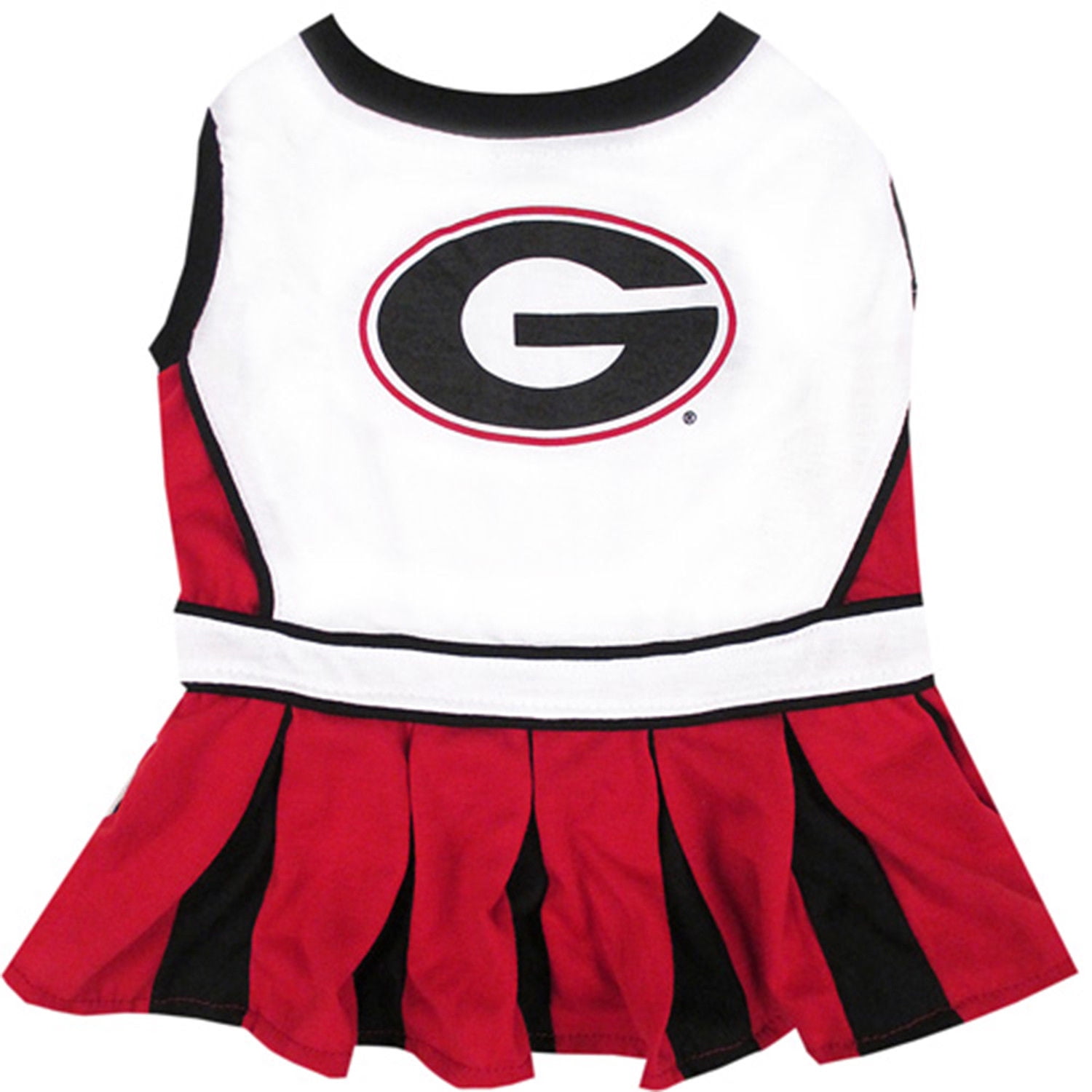 NCAA Kansas Jayhawks Dog Cheerleader Outfit Pet Supplies Small