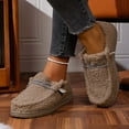 thumbnail image 5 of Chenyee Loafers for Women Comfortable Plush Slip On Sneakers Winter Warm Non Slip Walking Shoes, 5 of 7